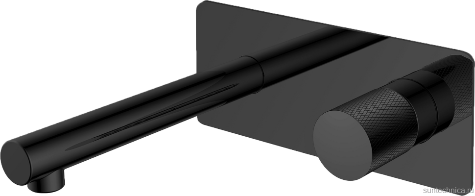Смеситель для раковины Boheme Stick 125-BB.2 С ВНУТРЕННЕЙ ЧАСТЬЮ, touch black