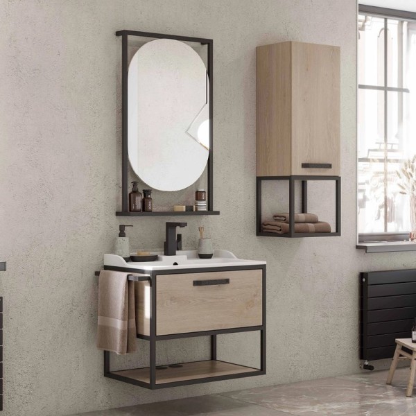 Мебель для ванной комнаты AQUATON Лофт Фабрик 65 дуб эндгрейн