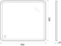 Мебель для ванной комнаты BelBagno Albano 90 подвесная, robere nature grigio