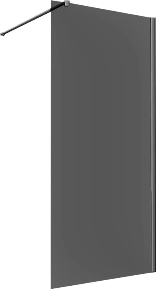 Душевая перегородка Vincea Walk-in VSW-1H120CGGM 120 см, профиль вороненая сталь, стекло тонированное