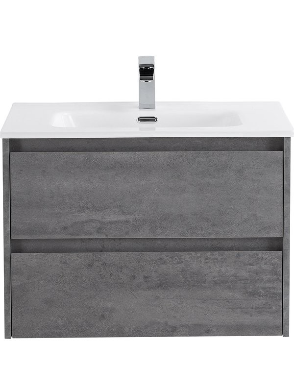 Тумба с раковиной BelBagno Kraft 70 подвесная, 2 ящика, cemento grigio