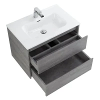 Тумба с раковиной BelBagno Kraft 70 подвесная, 2 ящика, cemento grigio