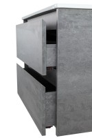 Тумба с раковиной BelBagno Kraft 70 подвесная, 2 ящика, cemento grigio