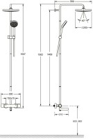 Душевая стойка Jacob Delafon Atom E26237-CP