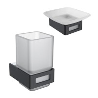 Набор Стакан Boheme Q 10944-CR-B + Мыльница 10943-B Набор Стакан Boheme Q 10944-CR-B + Мыльница 10943-B