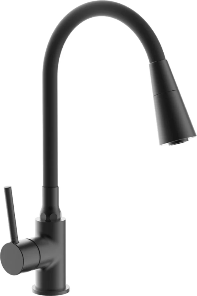 Смеситель для кухни Frap H44 F4044-6 с гибким изливом, черный