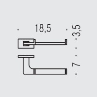 Держатель туалетной бумаги Colombo Design Look B1608.HPS1 нержавеющая сталь