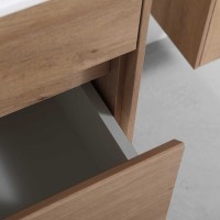 Тумба с раковиной Vincea Chiara 80 натуральный дуб