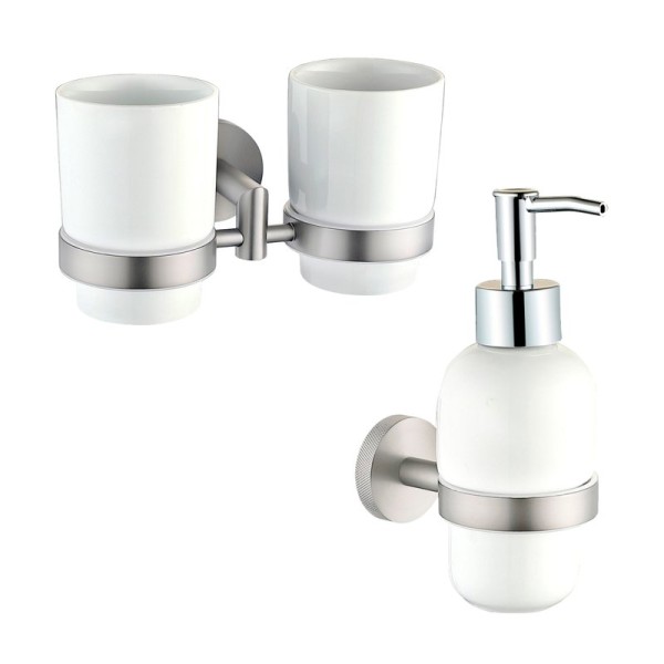 Набор Стакан Allen Brau Priority 6.31003-BN + Дозатор 6.31006-BN