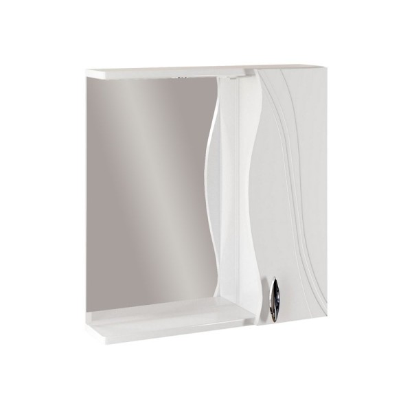 Зеркало Mixline Лима 65 правое с подсветкой, белое