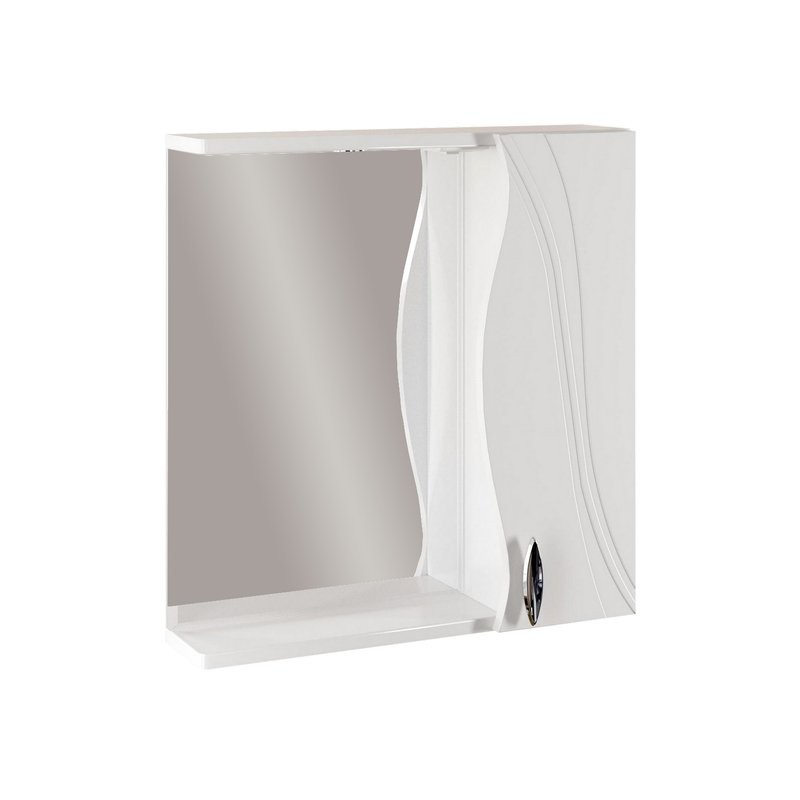 Зеркало Mixline Лима 65 правое с подсветкой, белое