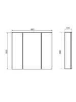 Зеркало-шкаф Comforty Соло 90 темно-коричневый дуб