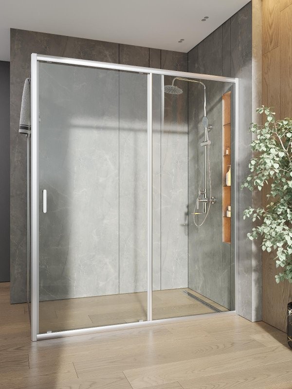 Душевой уголок Orange E23 16090TCR стекло прозрачное, профиль хром