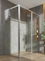 Душевой уголок Orange E23 16090TCR стекло прозрачное, профиль хром