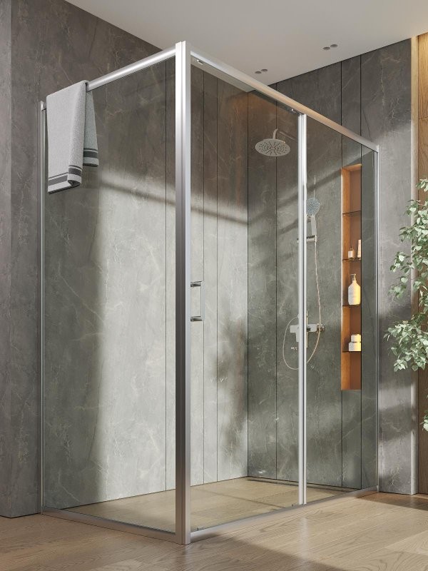 Душевой уголок Orange E23 16090TCR стекло прозрачное, профиль хром