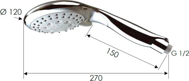 Душевая лейка Remer 318XFX