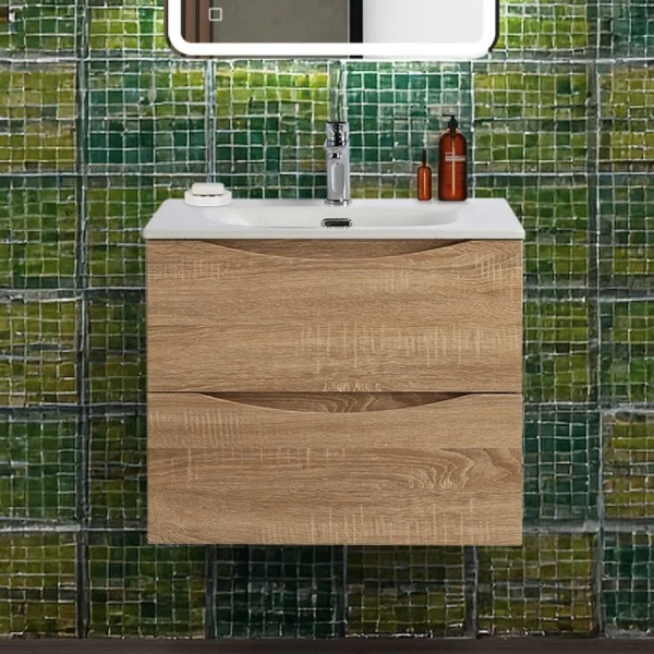Тумба под раковину BelBagno Marino-cer-n 60 подвесная, rovere bianco