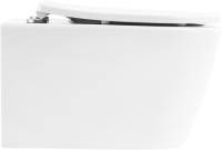 Комплект Унитаз подвесной BelBagno Marino BB105CHR безободковый + Крышка BB2031SC с микролифтом, петли хром + Инсталляция Geberit Duofix UP 320 111.300.00.5 + Кнопка Sigma 01 115.770.JQ.5 лакированная, матовый хром + Крепления 111.815.00.1 к стене + Звуко