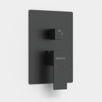 Душевой комплект Berges Ventas 2S 073002 С ВНУТРЕННЕЙ ЧАСТЬЮ, черный матовый