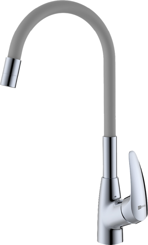Смеситель для кухни Lemark Linara LM0415C-Gray с гибким изливом