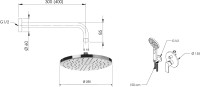 Душевой комплект Remer Energy EY09S02MD25MVB С ВНУТРЕННЕЙ ЧАСТЬЮ
