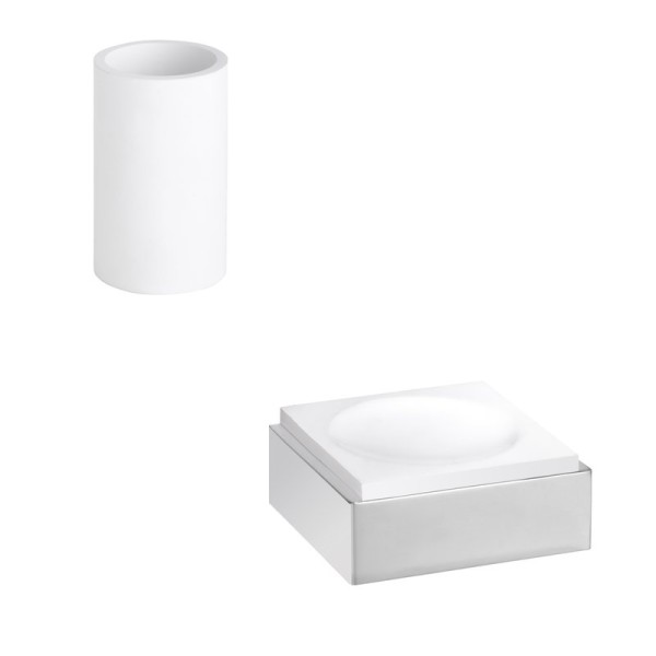 Набор Стакан Bemeta Gamma 145711324 + Мыльница 145508312