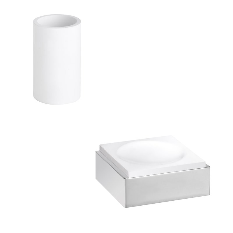 Набор Стакан Bemeta Gamma 145711324 + Мыльница 145508312