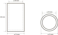Набор Стакан Bemeta Gamma 145711324 + Мыльница 145508312