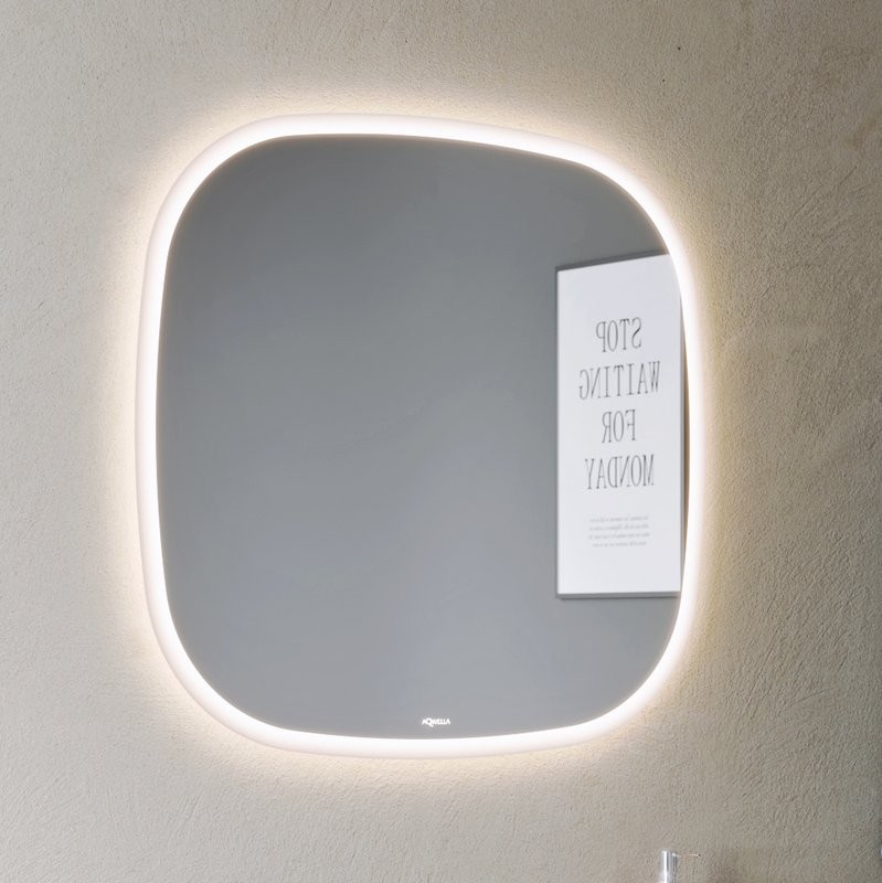 Зеркало Aqwella Aura 80 с подсветкой, с подогревом