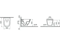 Комплект Унитаз подвесной VitrA S50 + Крышка + Инсталляция Grohe Rapid SL 38772001 3 в 1 с кнопкой смыва + Звукоизоляция