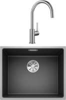 Комплект Мойка Blanco Subline 500-IF антрацит + Смеситель Candor 523120
