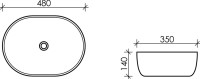 Накладная раковина Ceramicanova Element CN6019