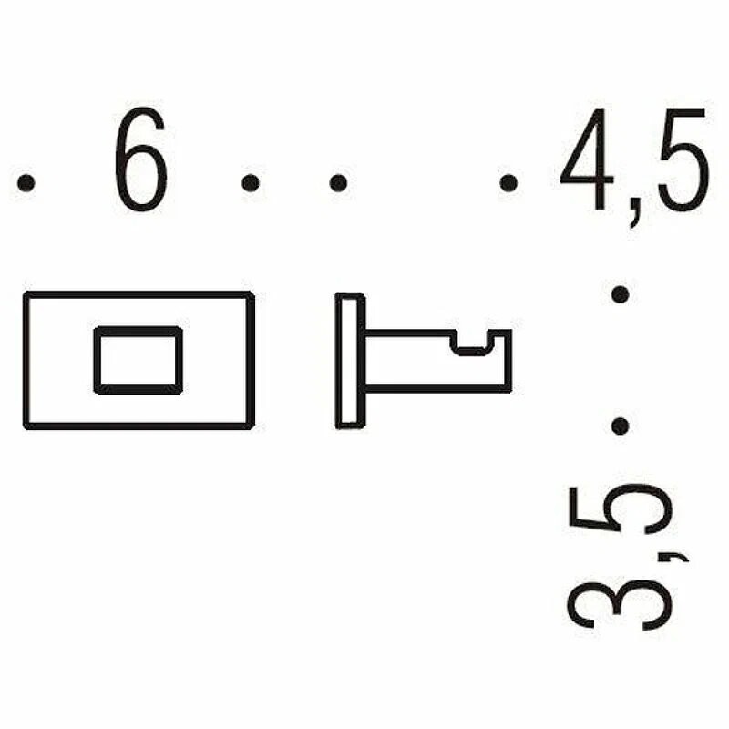 Крючок Colombo Design Look BLC27 золото, на шурупах