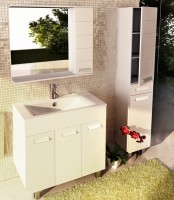 Зеркало Comforty Модена 90М матовое белое