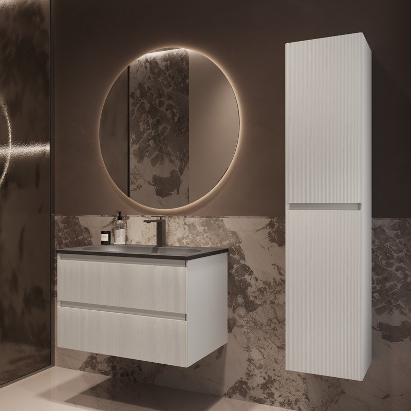 Тумба под раковину без столешницы Vincea Welle 80 m.white soft-touch