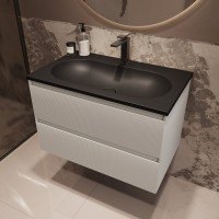 Тумба под раковину без столешницы Vincea Welle 80 m.white soft-touch