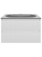 Тумба под раковину без столешницы Vincea Welle 80 m.white soft-touch