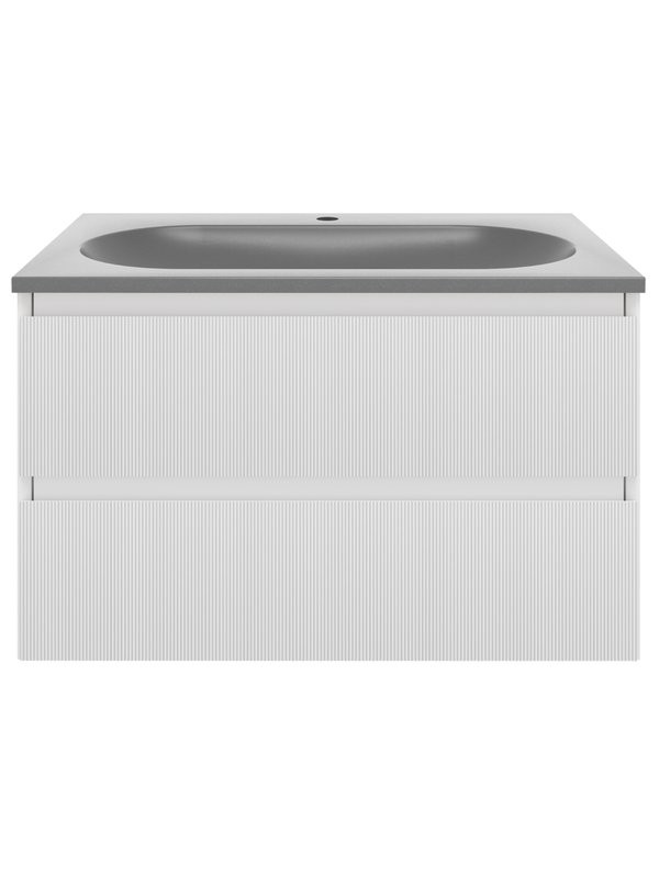 Тумба под раковину без столешницы Vincea Welle 80 m.white soft-touch