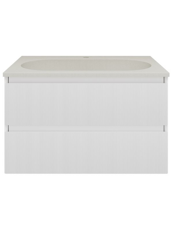 Тумба под раковину без столешницы Vincea Welle 80 m.white soft-touch