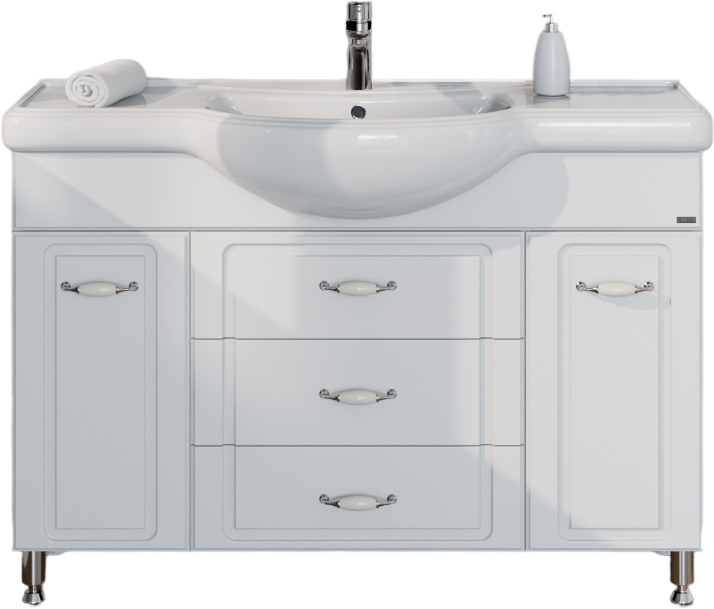 Тумба под раковину СаНта Монарх 120 белая