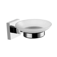Мыльница AZARIO Rina AZ-87008 настенная, стеклянная, хром Мыльница AZARIO Rina AZ-87008 настенная, стеклянная, хром