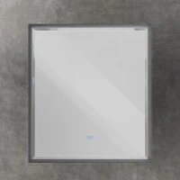 Зеркало Cezares Interni 100x90 с подсветкой, с антизапотевателем, титан