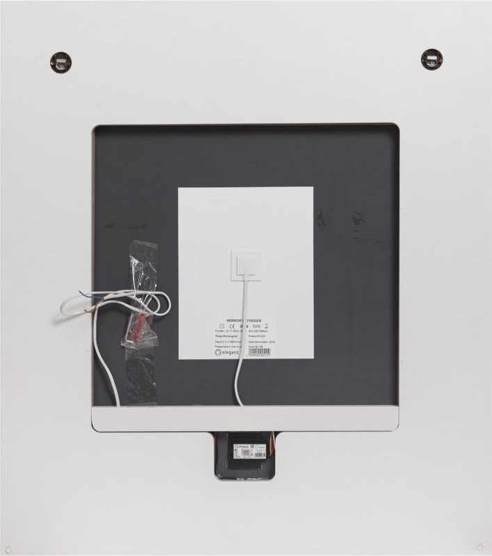 Зеркало Cezares Interni 100x90 с подсветкой, с антизапотевателем, титан