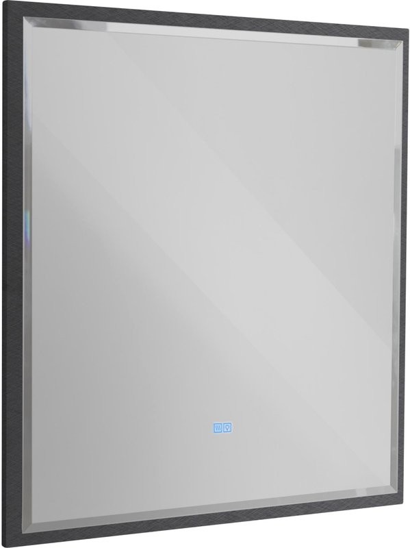 Зеркало Cezares Interni 100x90 с подсветкой, с антизапотевателем, титан