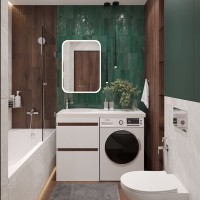 Мебель для ванной комнаты STWORKI Мальмё 120 L под стиральную машину
