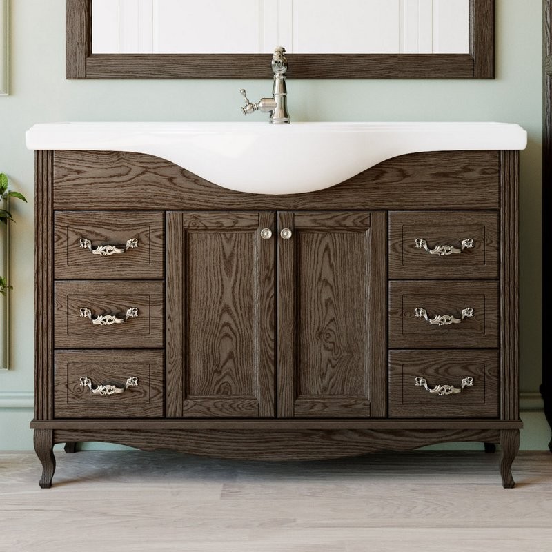 Мебель для ванной комнаты ValenHouse Эллина 120 кальяри, фурнитура хром