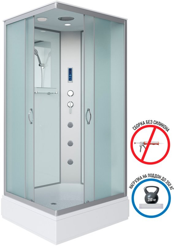 Душевая кабина Niagara Classic NG-33984-14QF 90х80 см, с гидромассажем и пультом управления