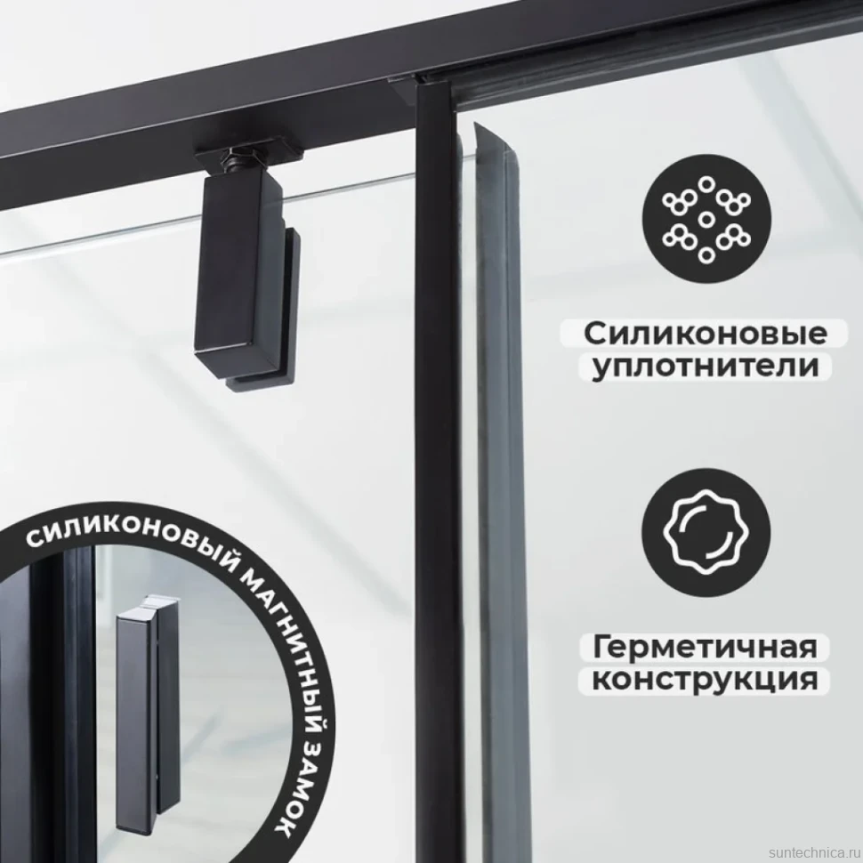 Душевой уголок Wasserkraft Elbe 74P02 80x80 см