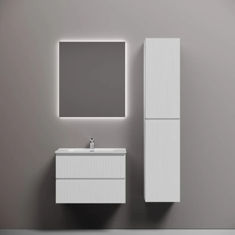 Тумба с раковиной Sancos Snob T 70 bianco, раковина CN7007