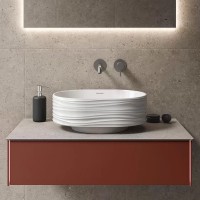 Тумба с раковиной KERAMA MARAZZI Magica 90 венецианский красный матовый